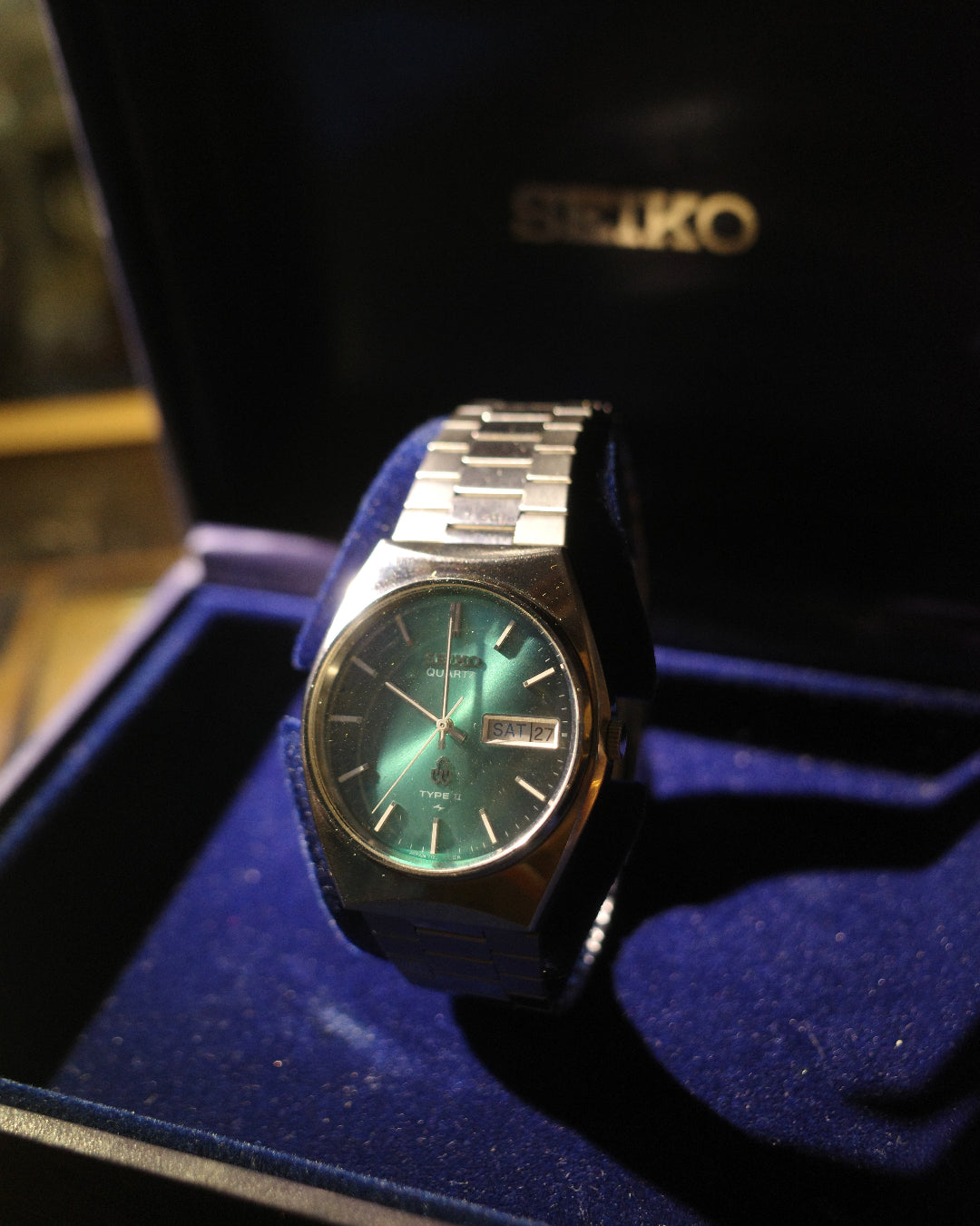 1970 Seiko Type ii Icy Blue earlier quartz watch