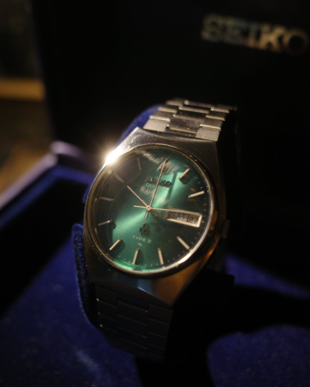 1970 Seiko Type ii Icy Blue earlier quartz watch