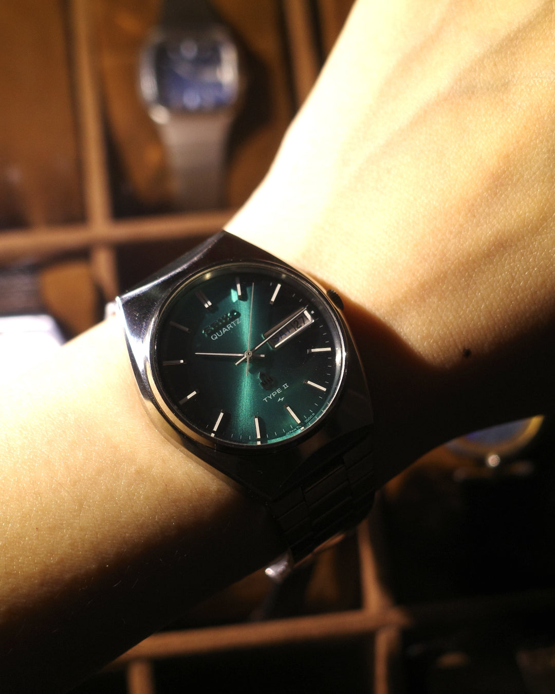 1970 Seiko Type ii Icy Blue earlier quartz watch