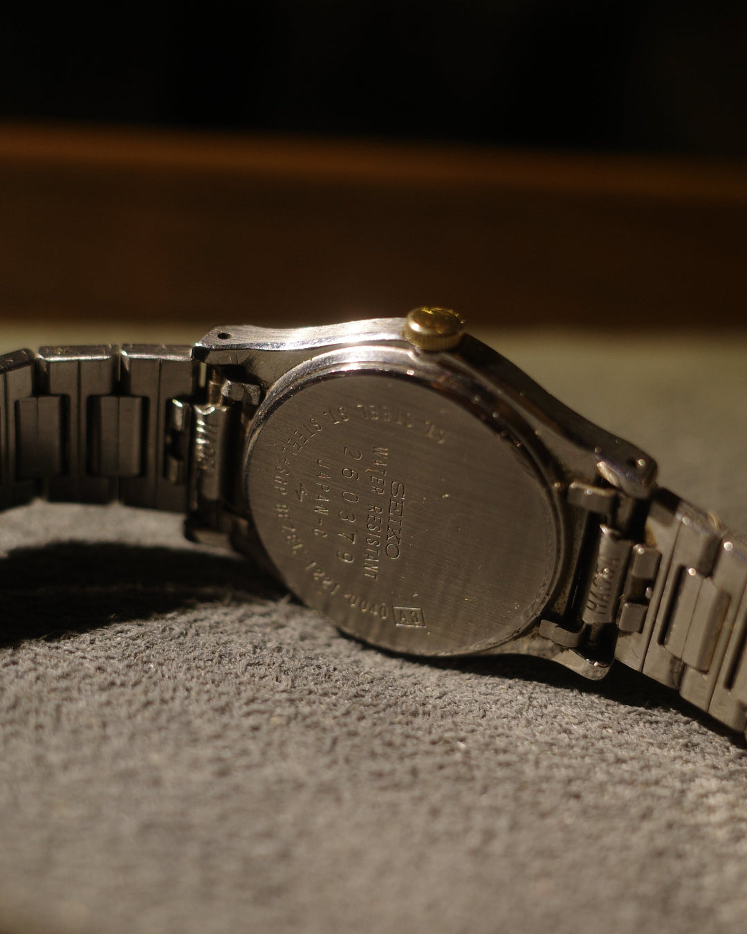 1982 Seiko octagon cartier like two tone quartz watch