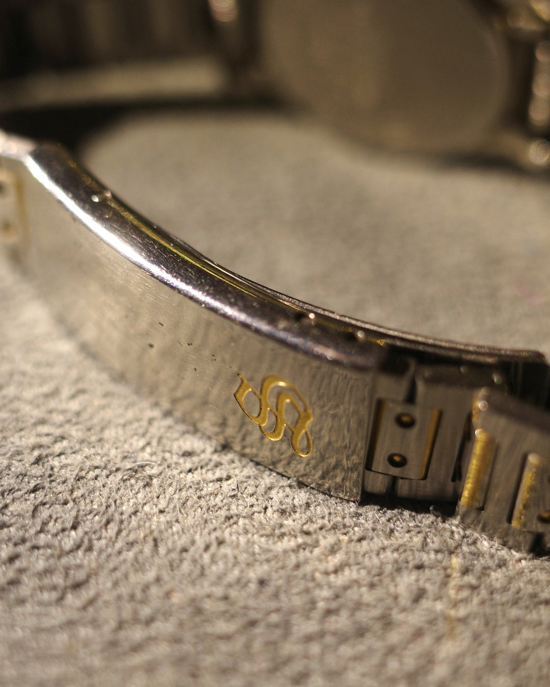 1982 Seiko octagon cartier like two tone quartz watch