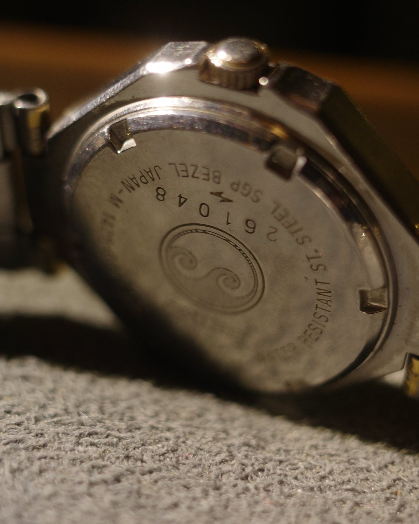 1982 Seiko silver wave small second two tone Octagon quartz watch