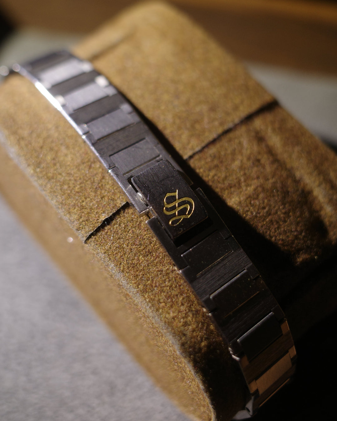 1982 Seiko square silver tank yellow face quartz watch