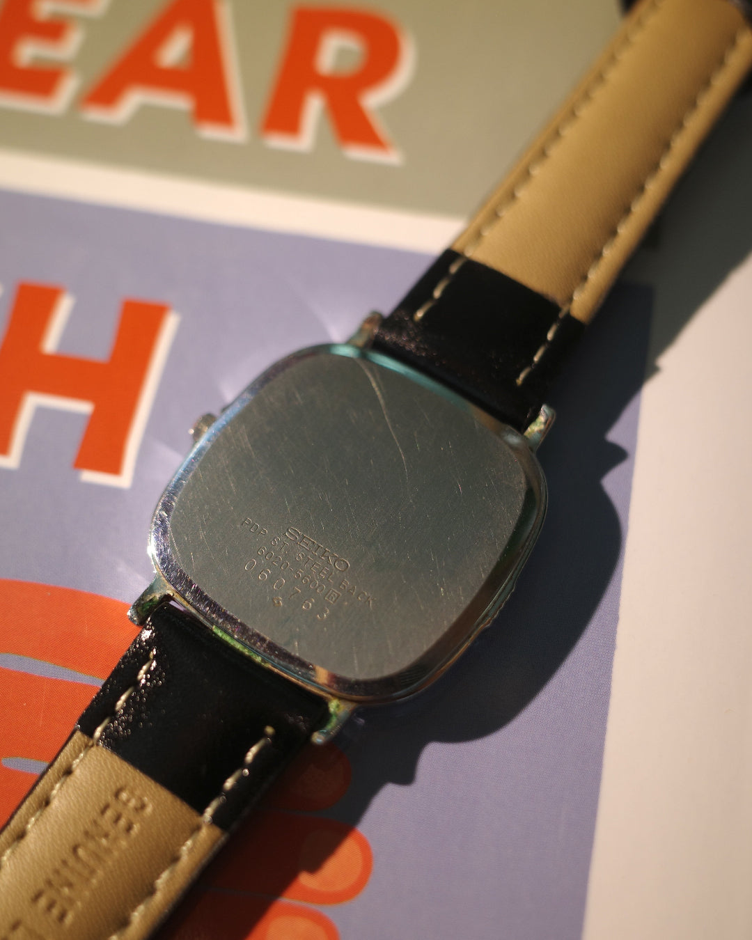 1980 Seiko Silver Chariot Tropical dial quartz watch