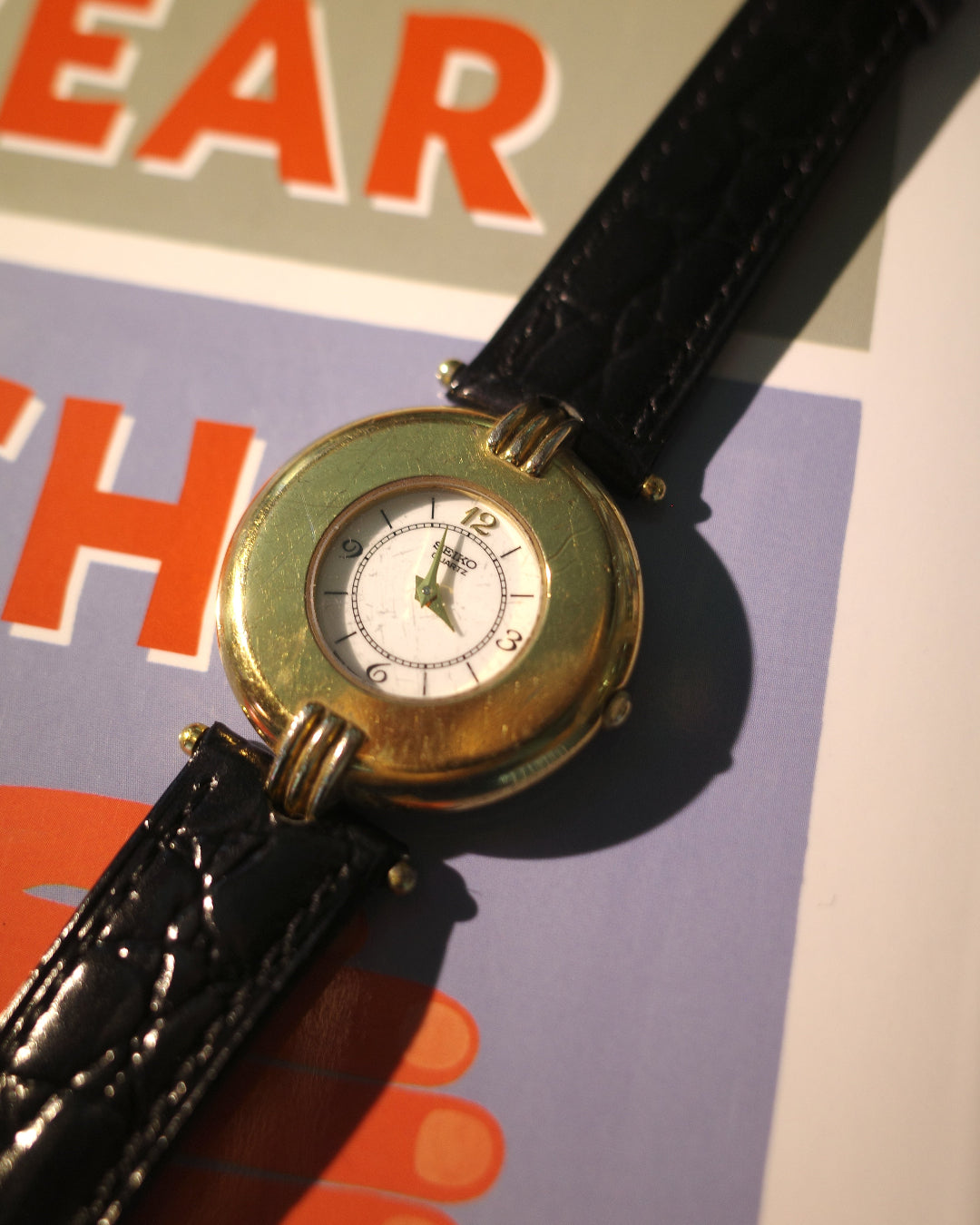 1982 Seiko Cartier alternative Colisee like tone tone dial quartz watch