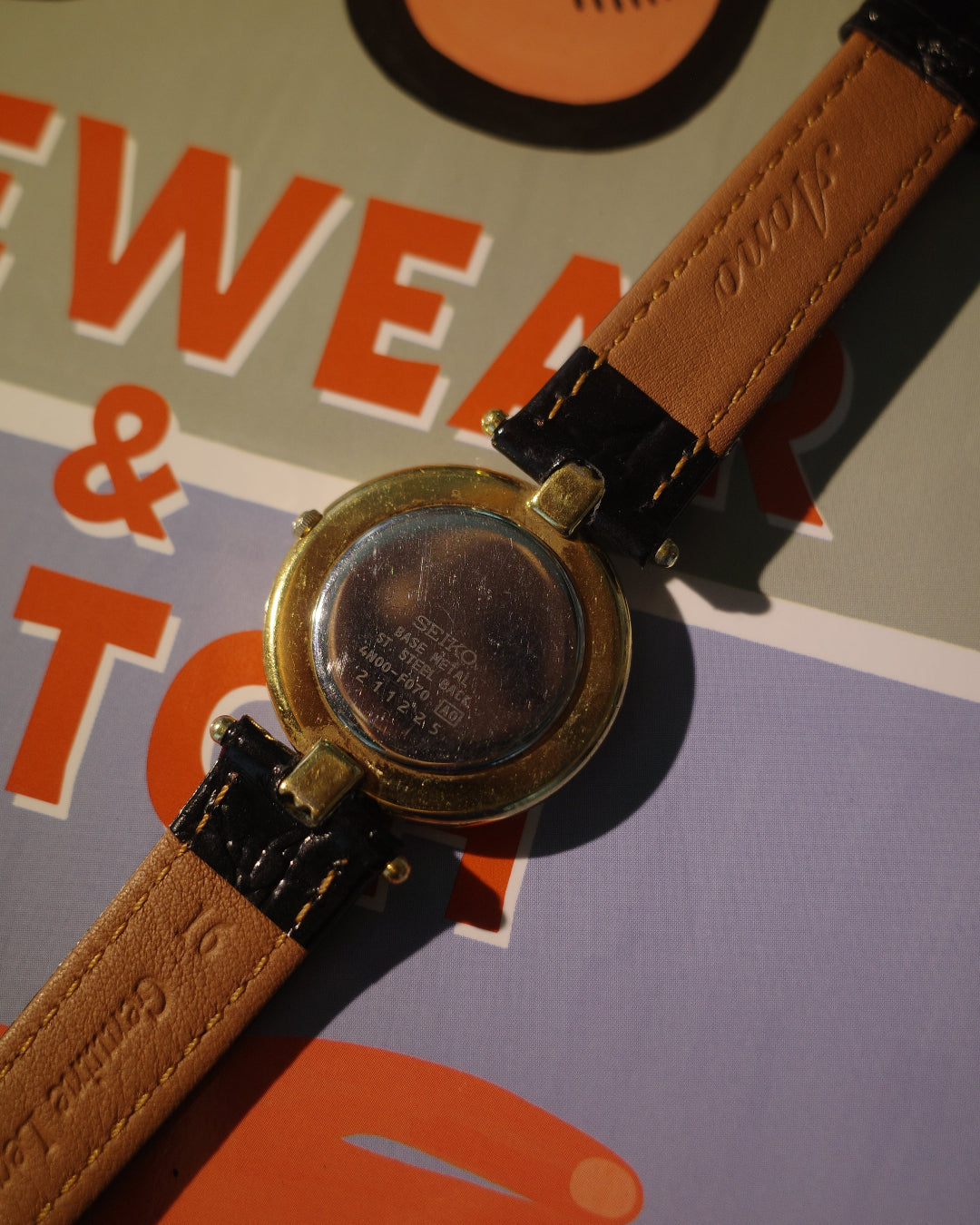 1982 Seiko Cartier alternative Colisee like tone tone dial quartz watch