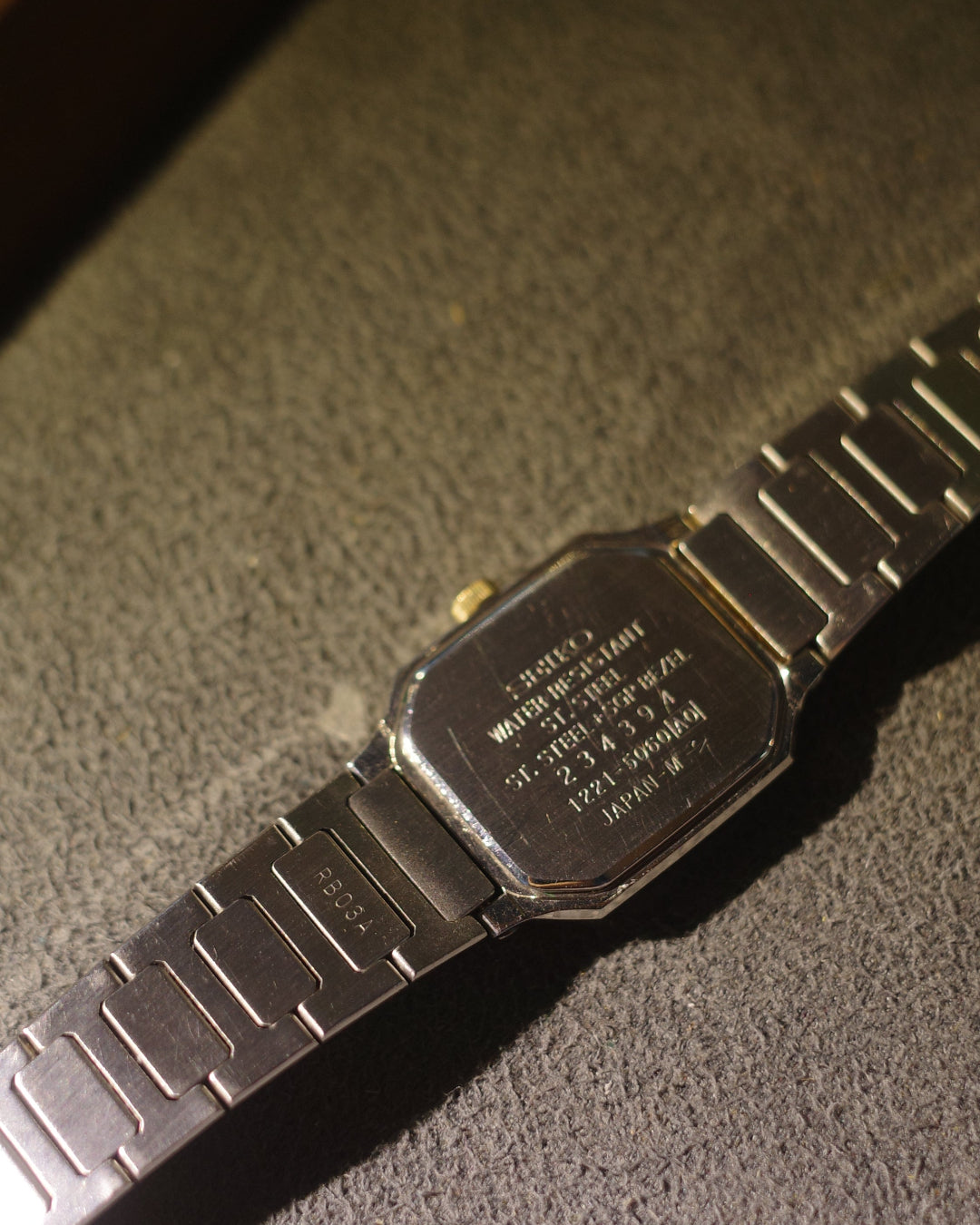 1982 Seiko small tank santo like quartz watch 1221 5060