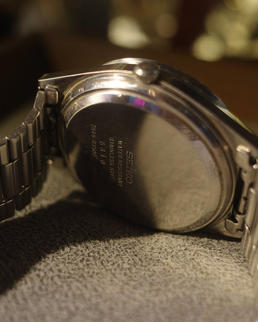 1978 Seiko type ii two tone green face quartz watch
