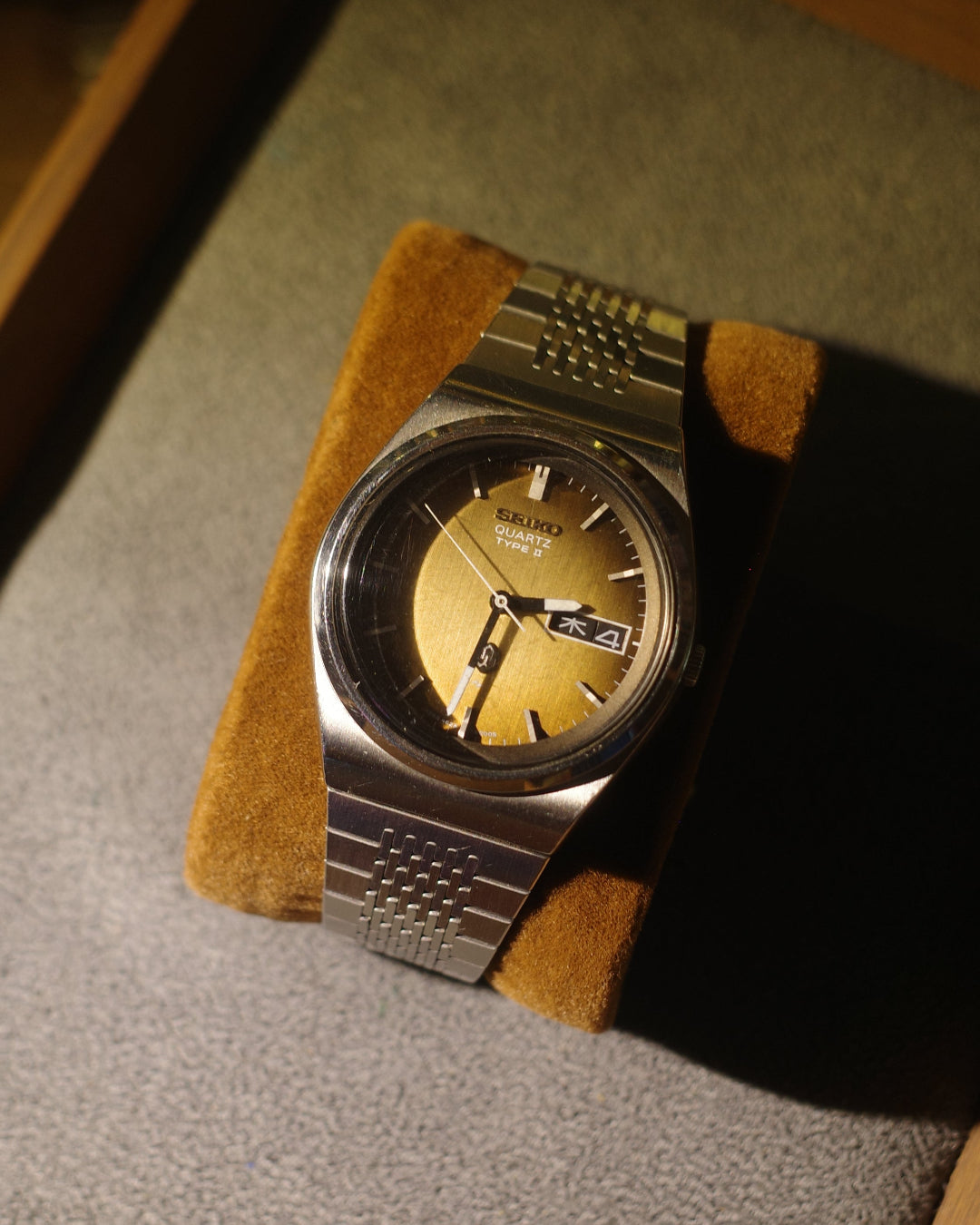 1976 Seiko type ii brown face quartz watch JDM