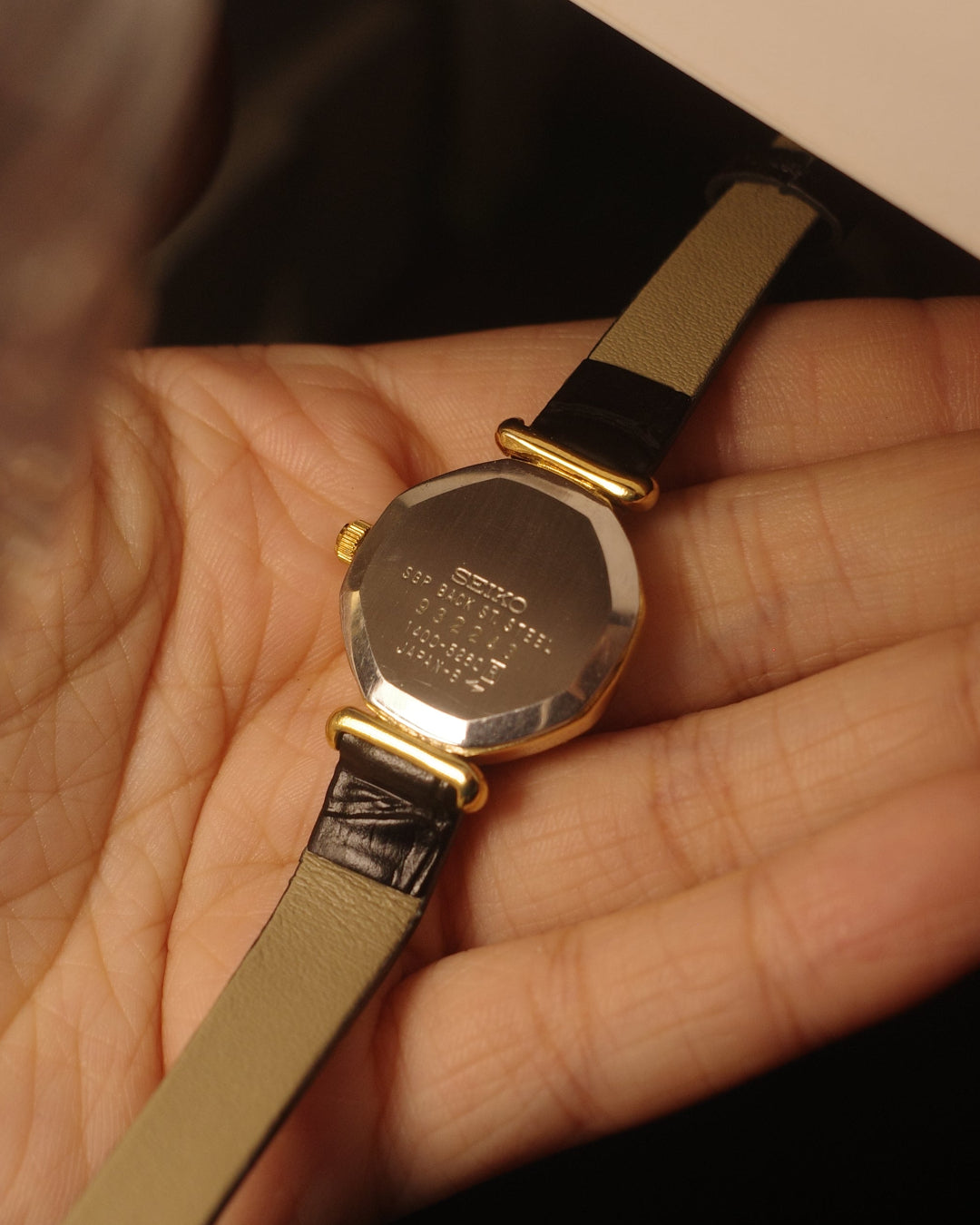 【SGP】1983 Seiko octagon black dial ladies quartz watch 1400-5250