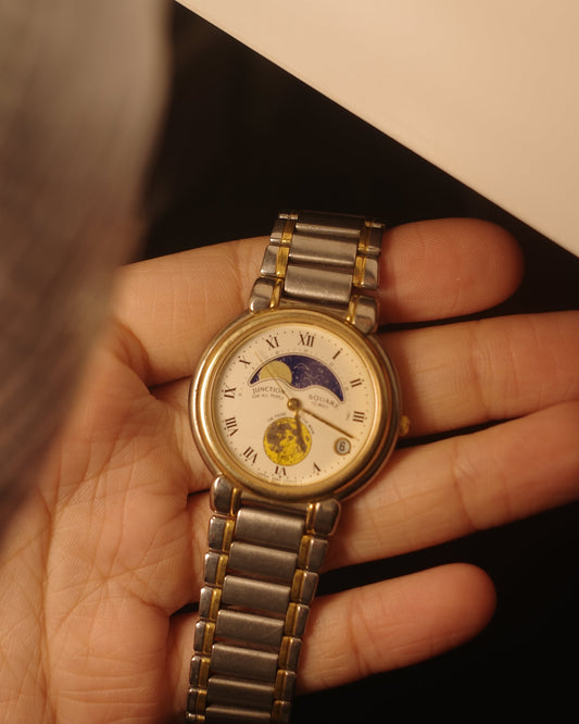 1980 Citizen junction yellow moonphase watch
