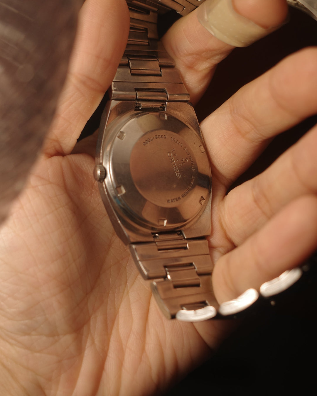 1976 Seiko green gradient dial Automatic watch 6308-7000