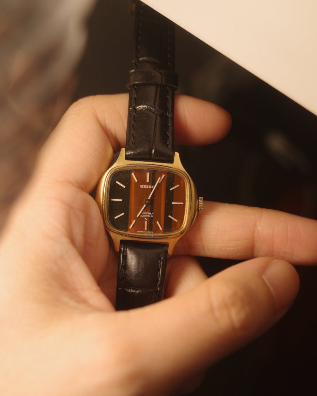 1984 Seiko Socie Sardonyx Dial quartz watch 11-4020