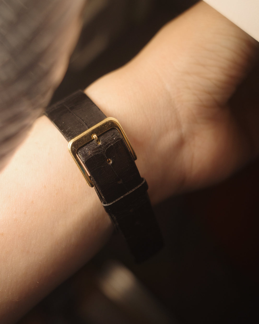 1976 Seiko Little gold brick shape quartz watch 43-7060