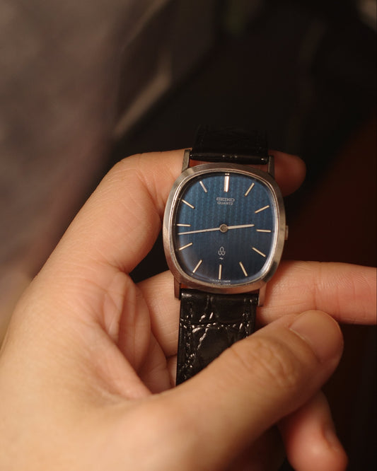 1977 Seiko Ellipse Midnight Blue dial quartz watch 43-5120 PP Ellipse like