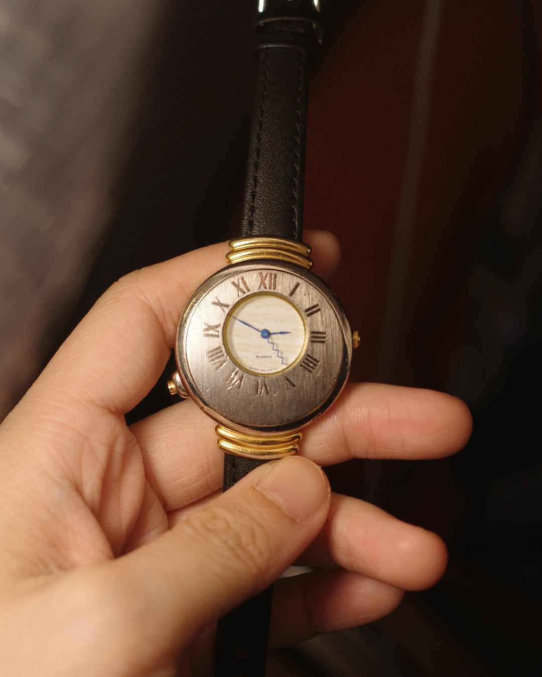 1981 Seiko Melody Music quartz watch v421-0040 - rain drops keep falling on my head
