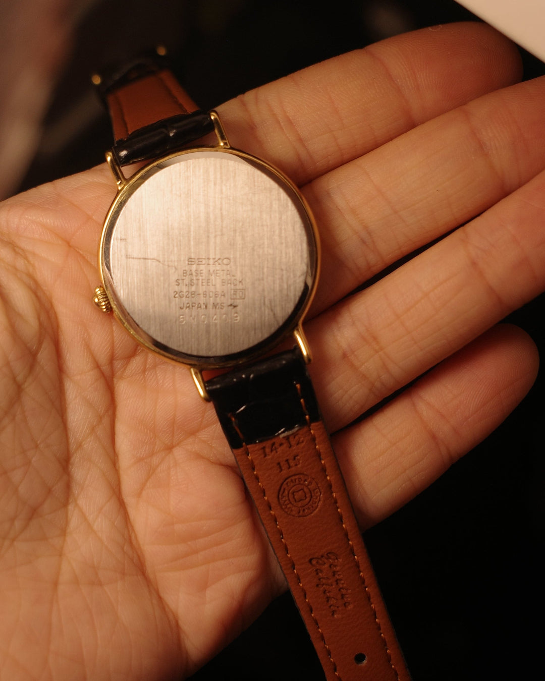 [ Rare ] 1985 Seiko Roman Dial white dial small second quartz watch 2G28-606A