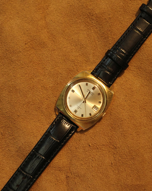1971 Seiko gold tone automatic watch 7005-7012