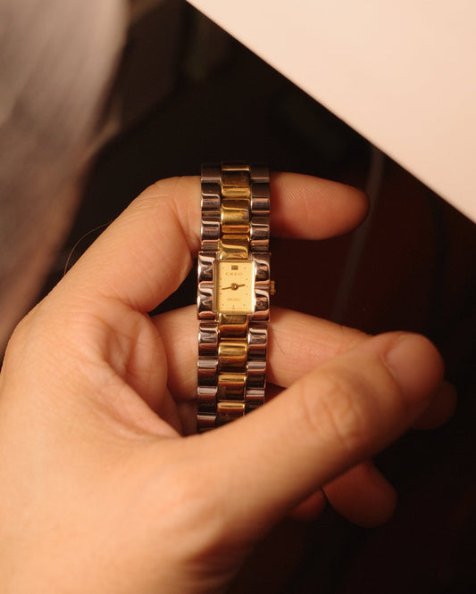 1988 Seiko Creo Two tone quartz watch 1e20-6250