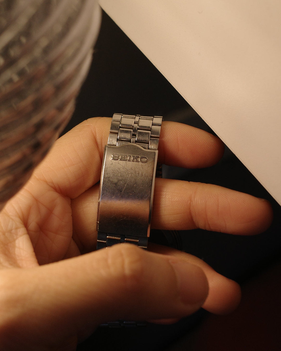 1977 seiko type ii green gradient quartz watch