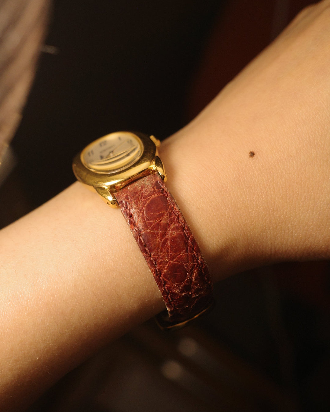 1985 Seiko cartier baignoire like quartz watch 1f21-5870