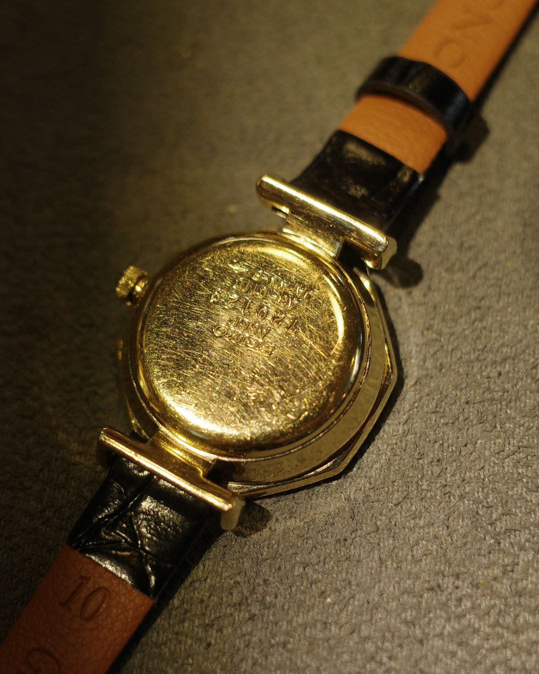 【ASGP】1987 Seiko black dial octagonal case quartz watch 43-0110