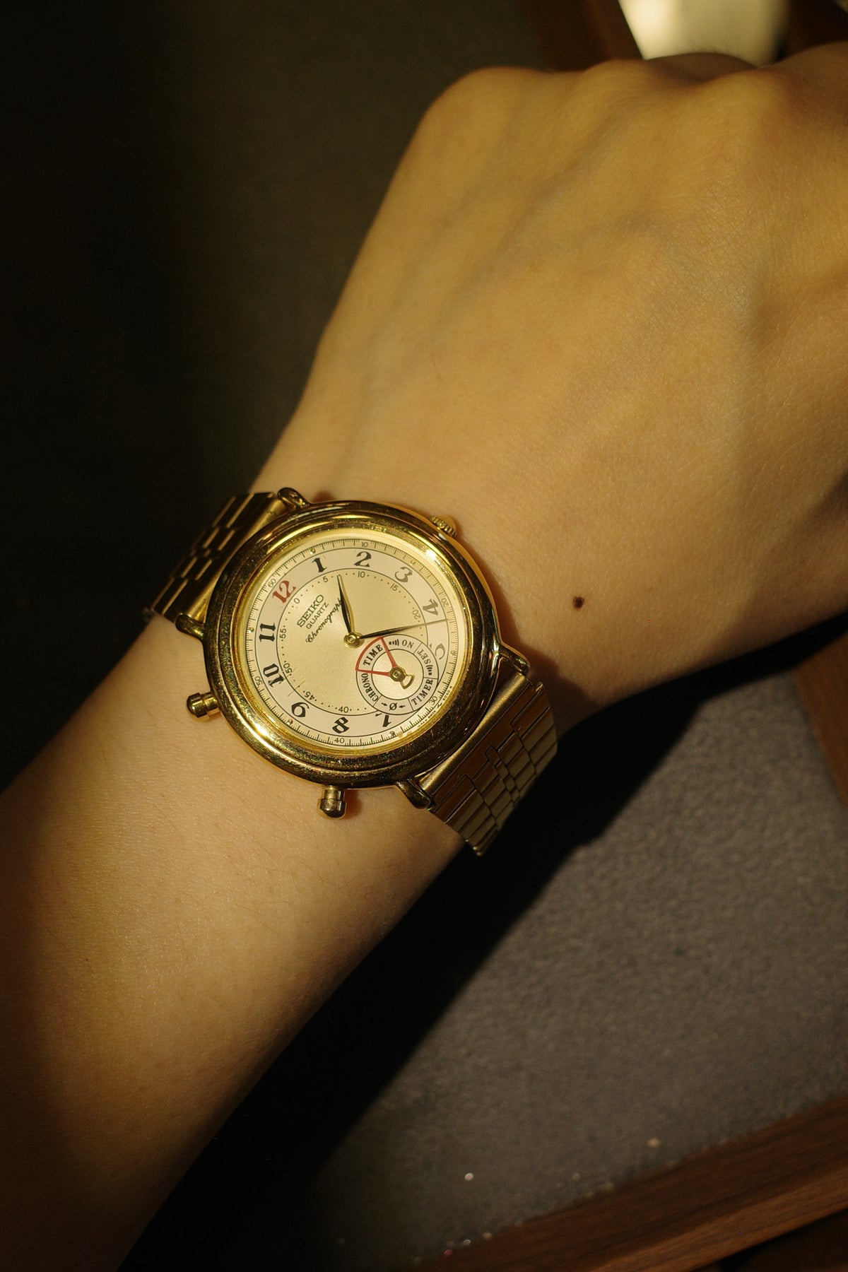 1989 Seiko Chronograph Dancing Hands quartz watch 8M25-6000