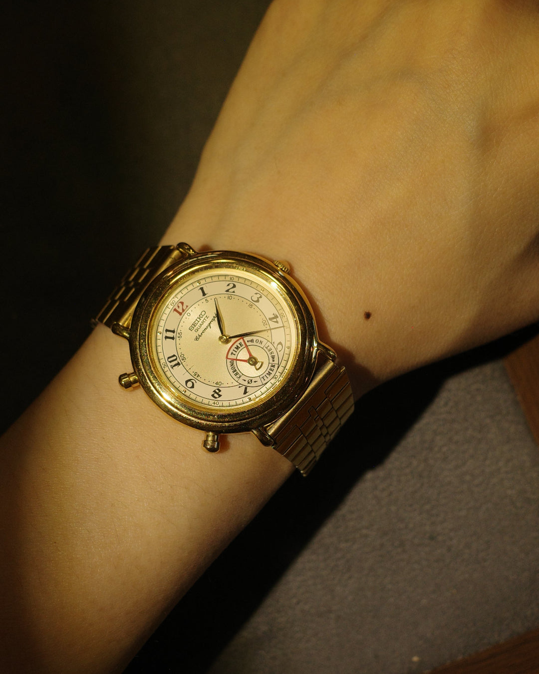 1989 Seiko Dancing Hands Chronograph quartz watch 8M25-6000