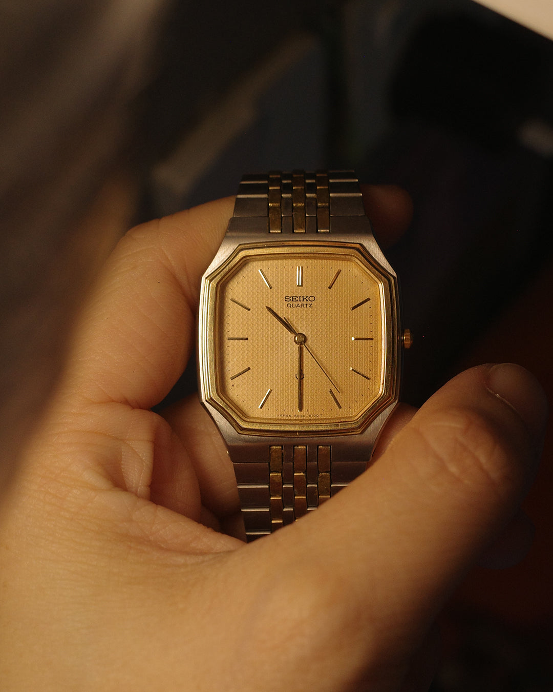 1980 Seiko two tone octagon quartz watch 6030-5110