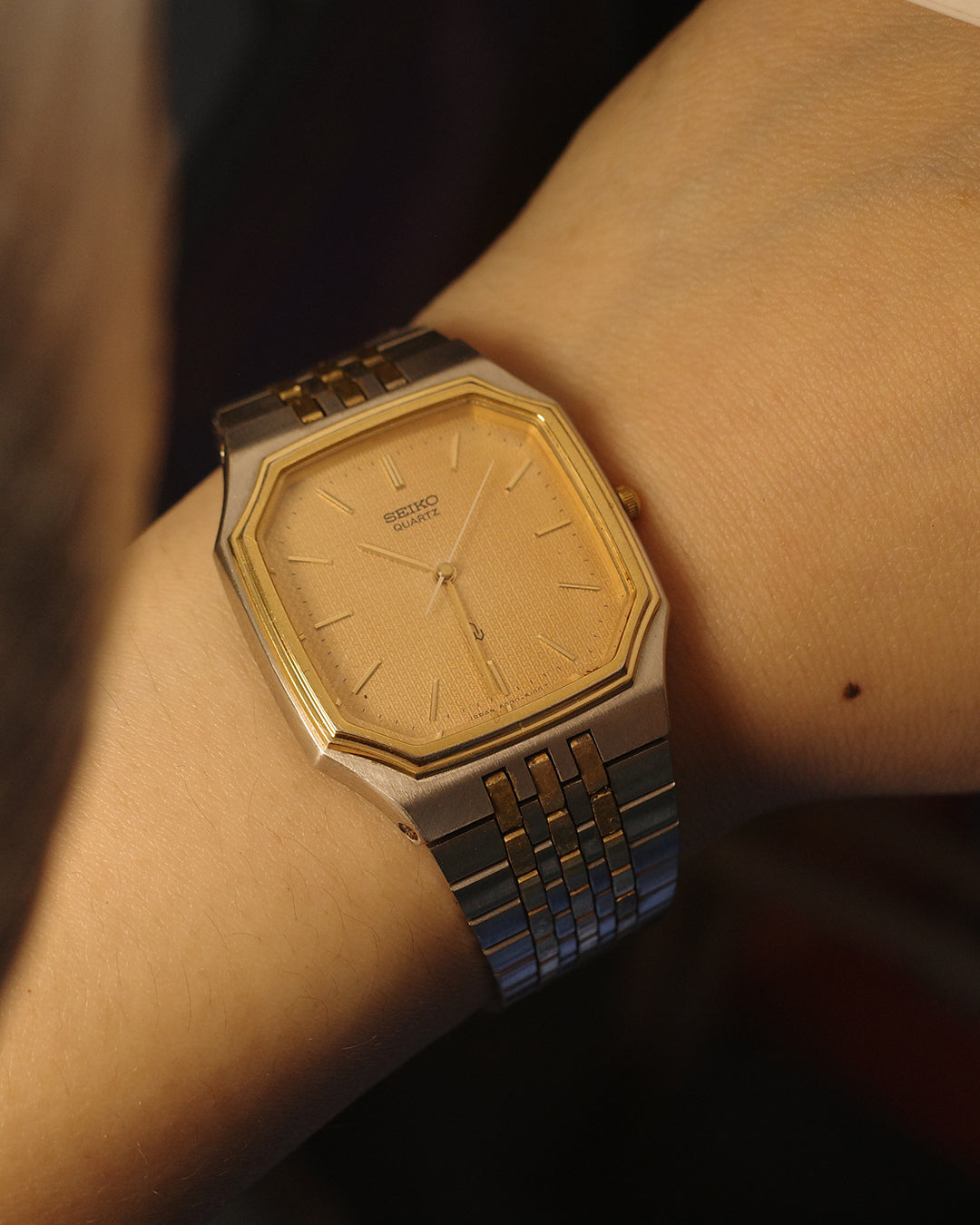 1980 Seiko two tone octagon quartz watch 6030-5110