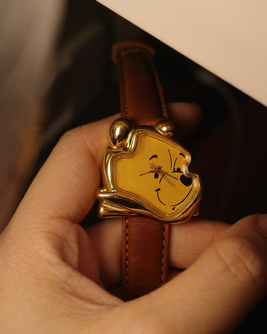 1990 Disney winnie pooh head quartz watch