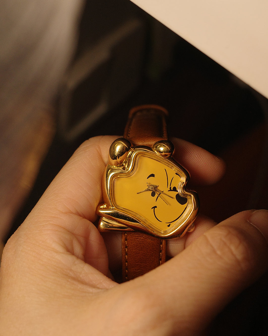 1990 Disney winnie pooh head quartz watch