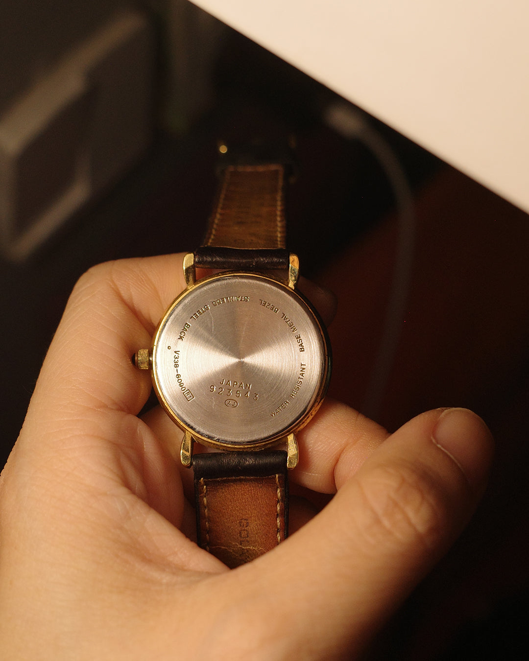 1989 Seiko Chariot gold tone quartz watch 7820-5480