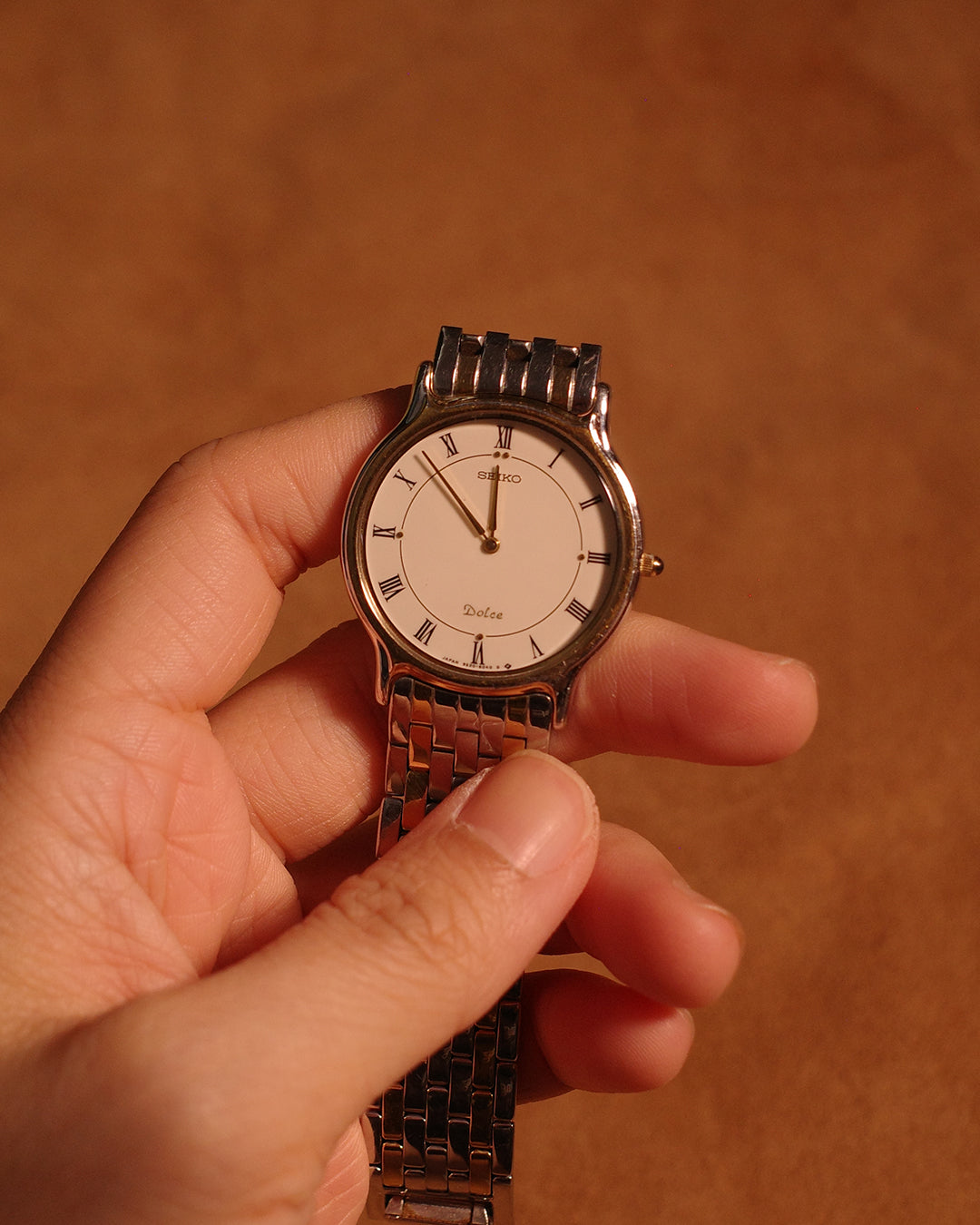 1987 Seiko Dolce round dial two tone quartz watch 9530-6040