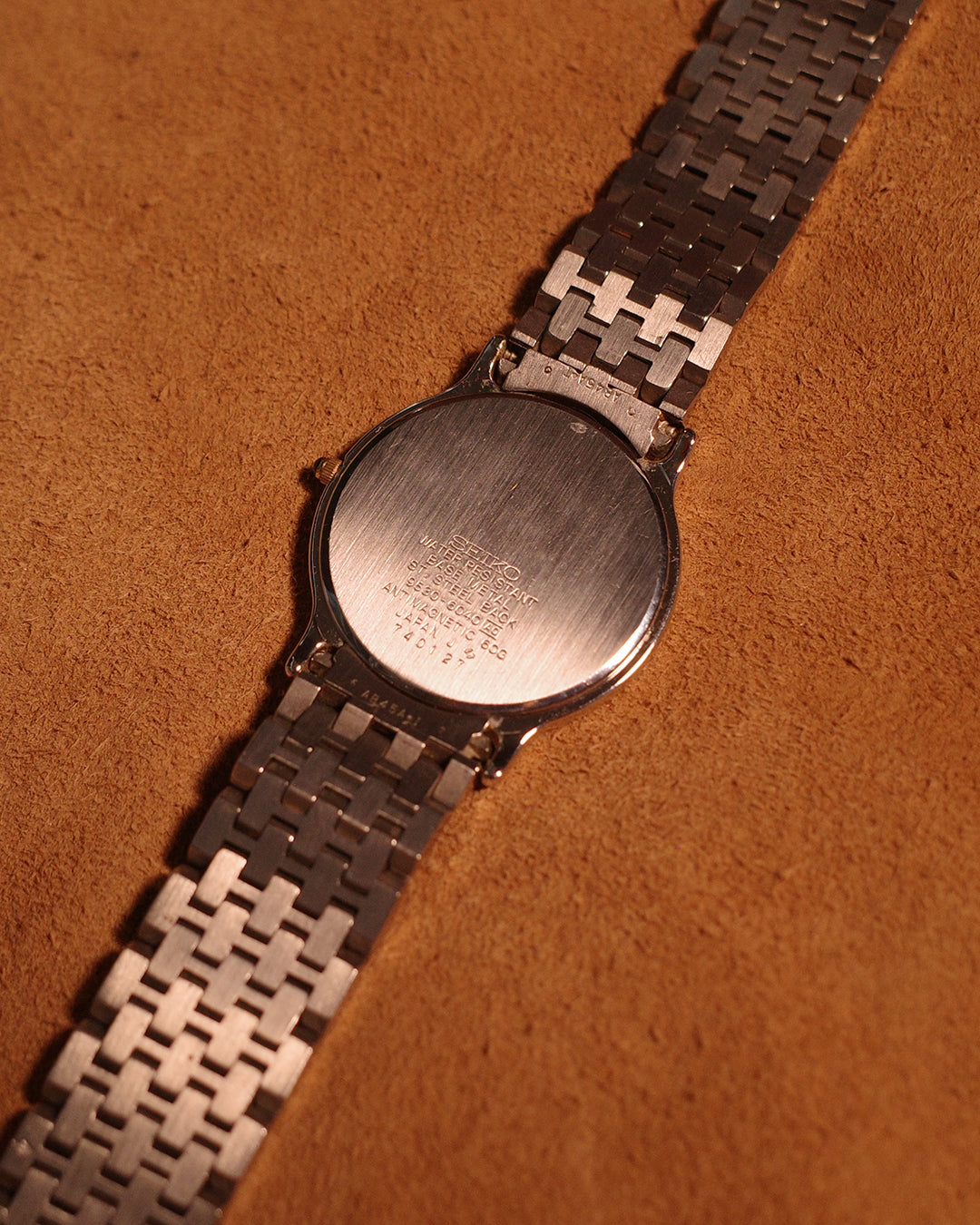 1987 Seiko Dolce round dial two tone quartz watch 9530-6040