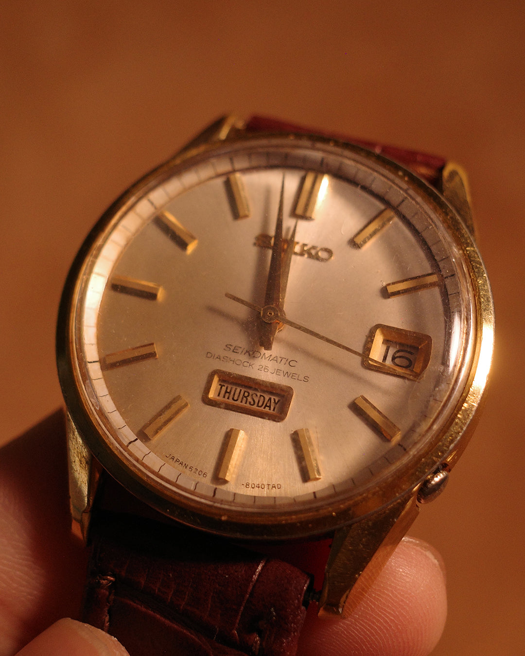 1965 Seiko Dolphin automatic Diver's Watch date day 6206-8040