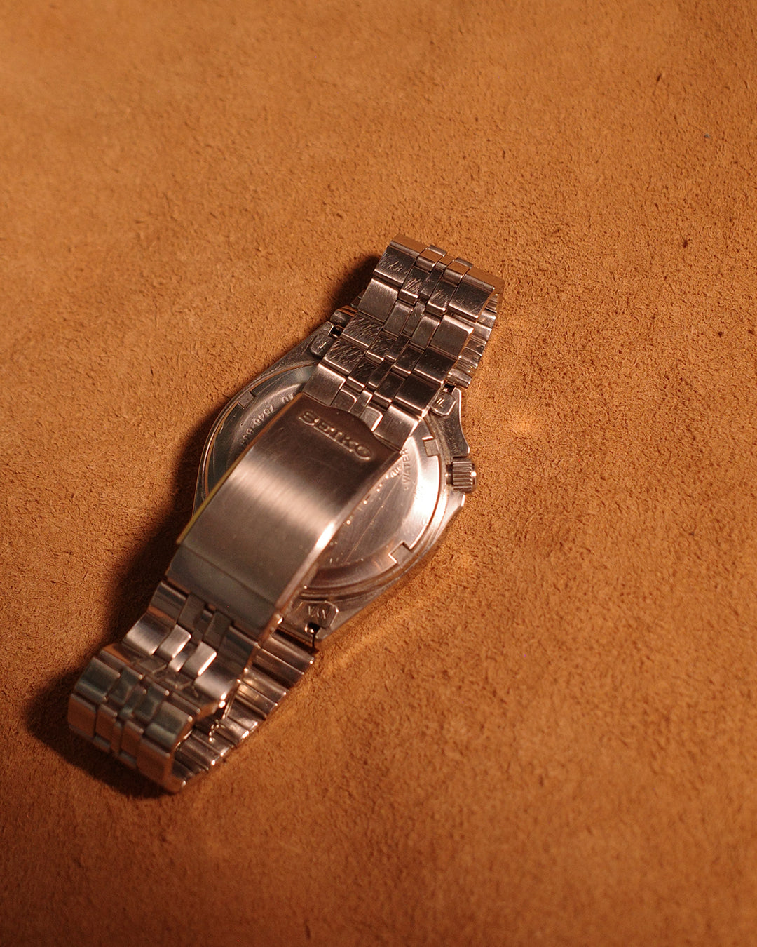 1989 Seiko Silver-wave green dial quartz watch 7546-6340