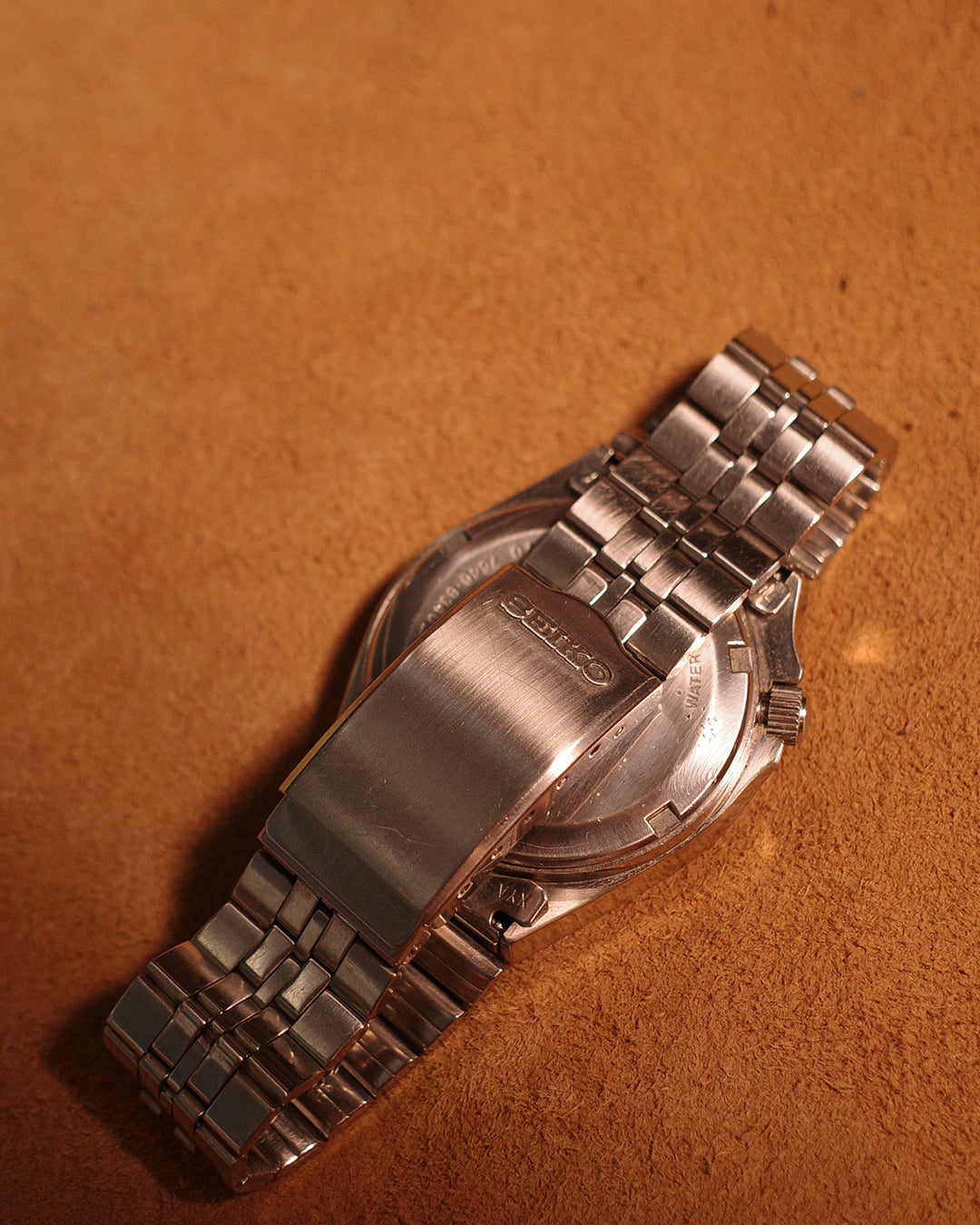 1989 Seiko Silver-wave green dial quartz watch 7546-6340