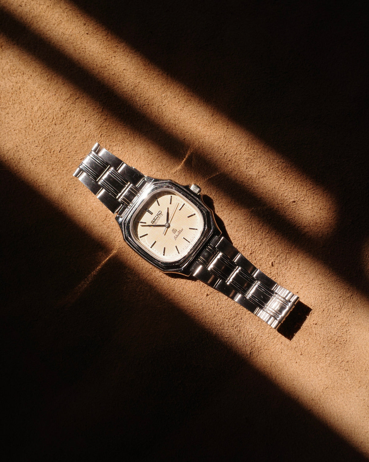 1981 Seiko silverwave octagon Oxidised Twin Quartz watch 9441-5020