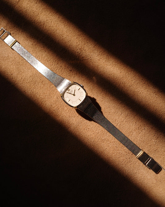 PDP SGP 1989 Seiko Tiny square two tone watch 2320-6710