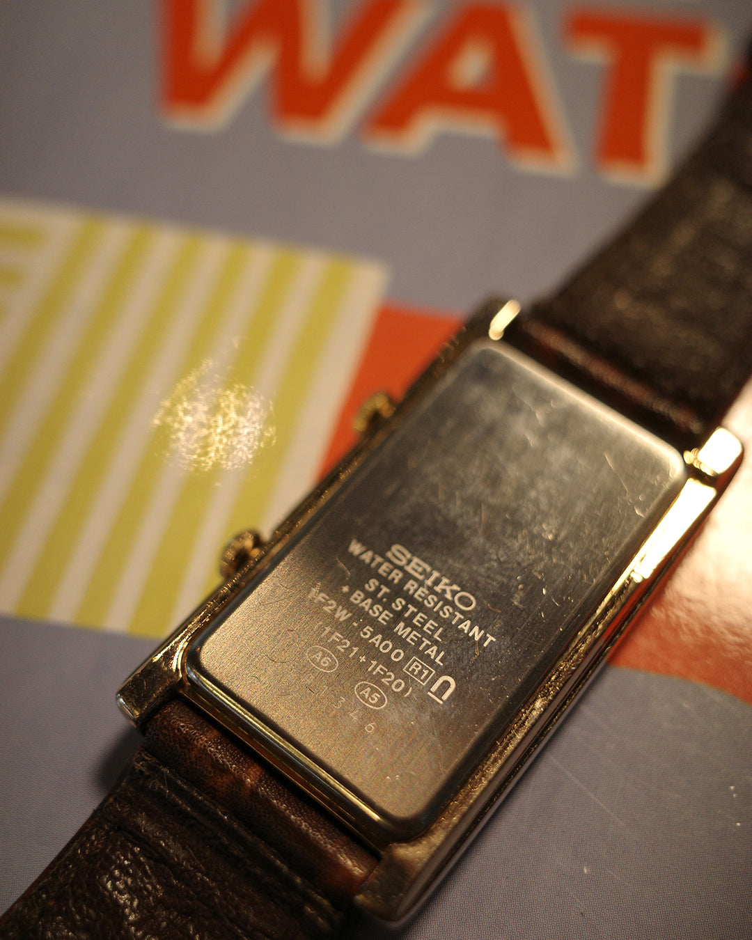 1995 Seiko lucent double dial quartz watch 1f2w-5A00
