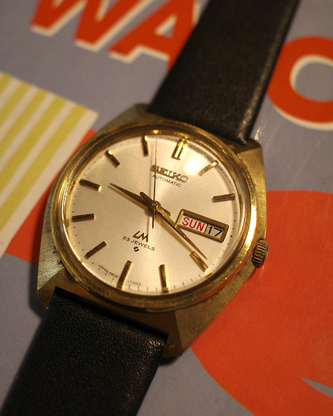 【SGP】1977 Seiko LM Gold tone automatic watch 5606-7000