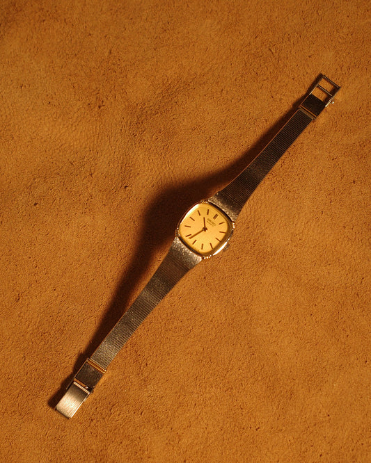 【 SGP PDP 】1981 Seiko two tone small square quartz watch 2320-6710