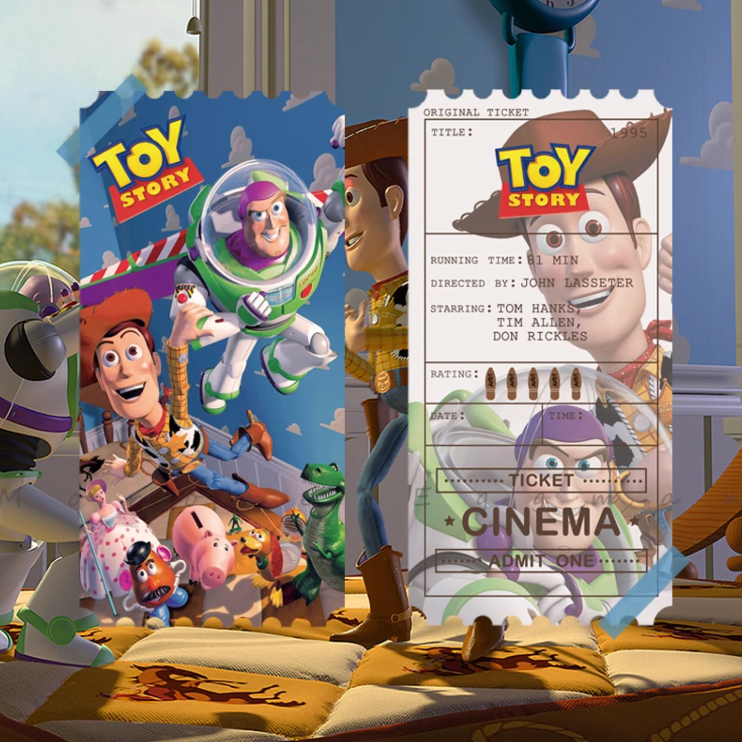 Original Collectible Movie Ticket  - Toy Story