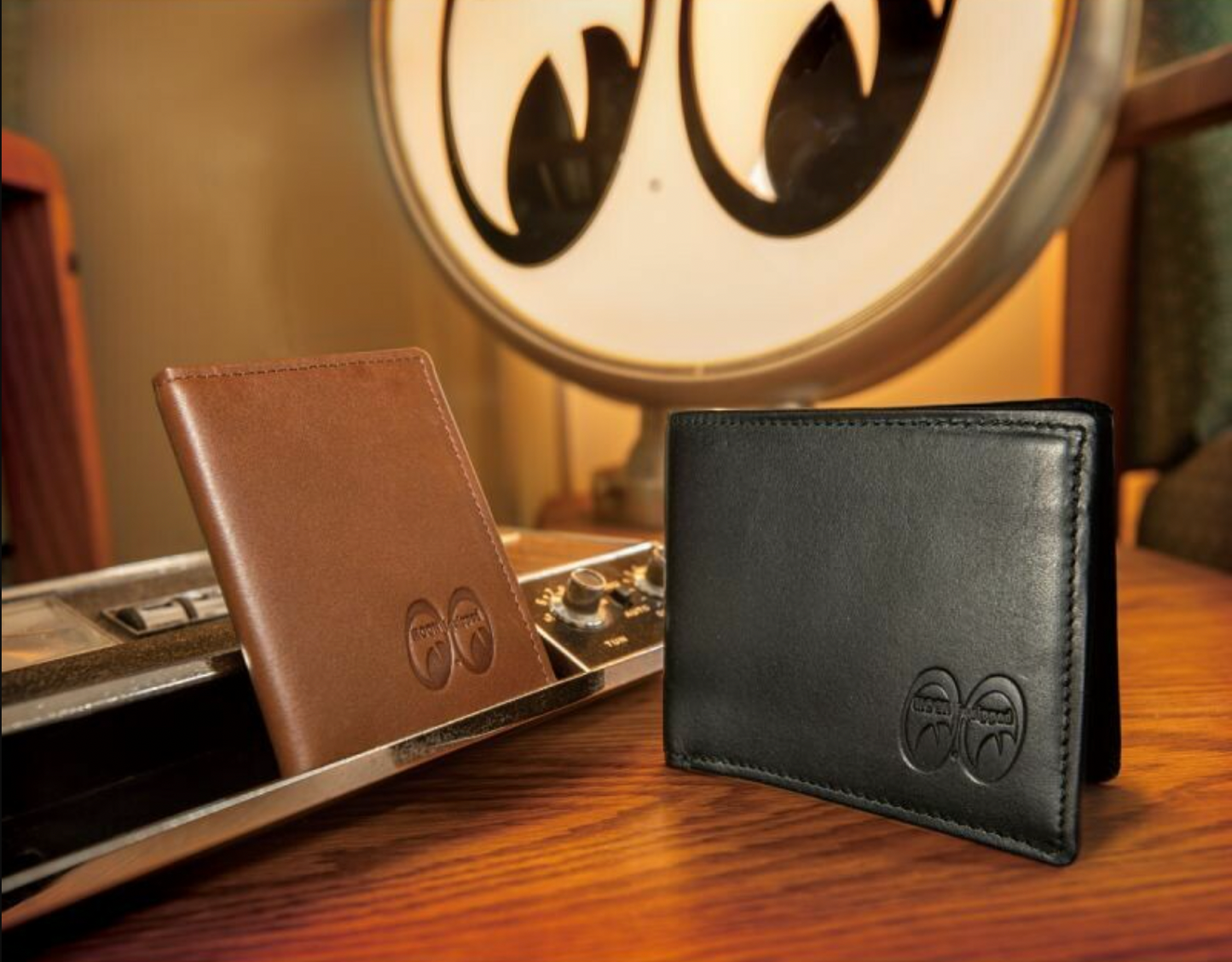 Mooneyes Classic Leather Card Holder