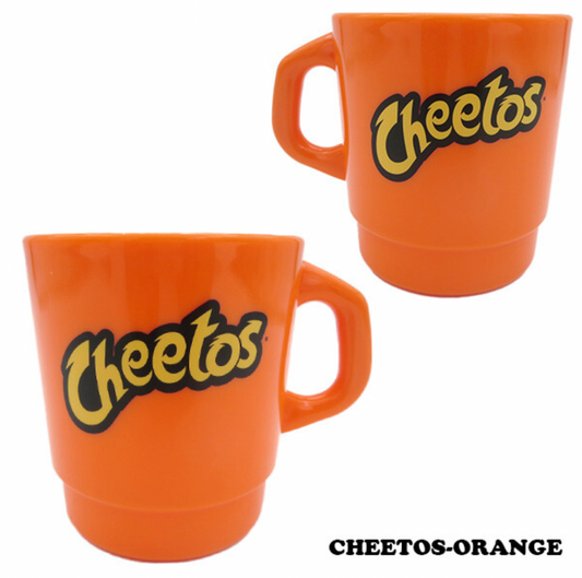 平替 Fire king｜復古廣告 Cheetos廣告牛奶杯 Stacking Mug