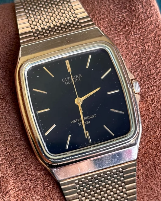 （預售) Citizen Black Face gold tone T4-G02646 watch