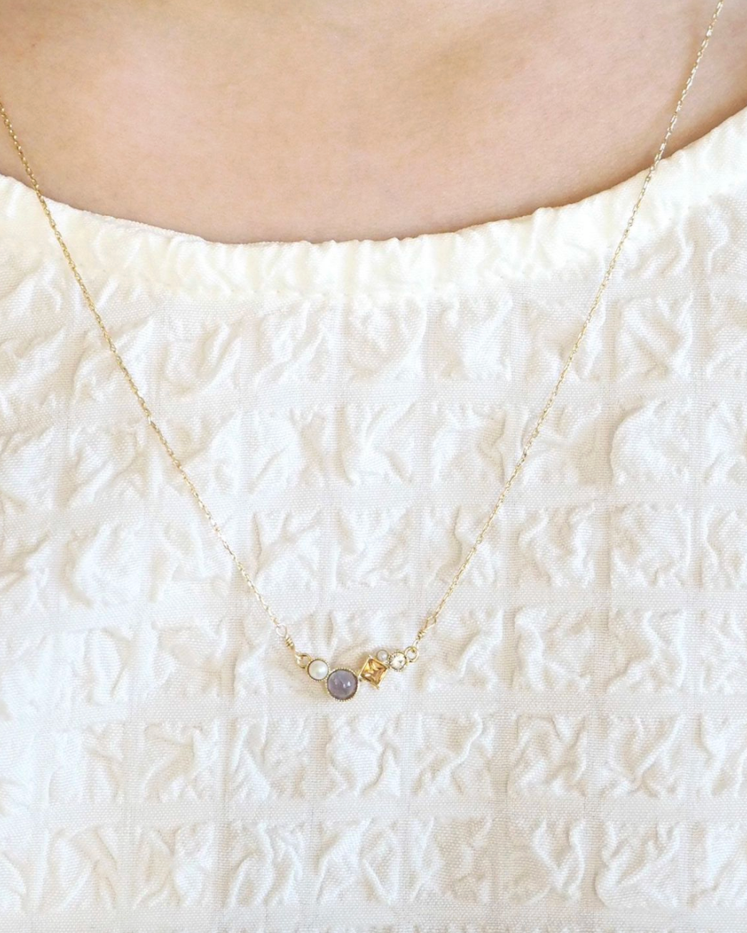 Necklace
[MUK Design - The Star] Gold Tone Dreamy Stone