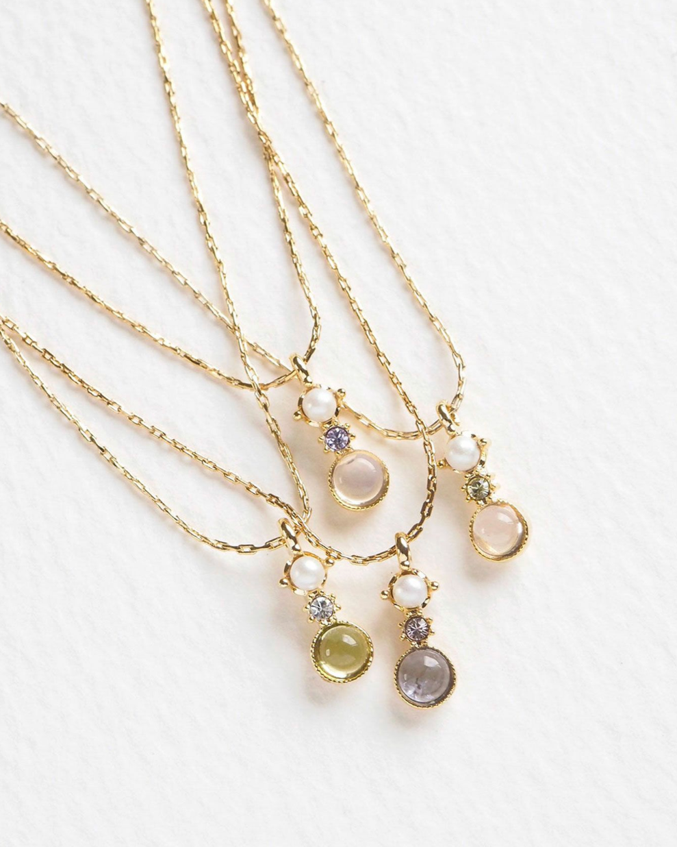Necklace
[MUK Design ] Gold Tone Dreamy Stone
