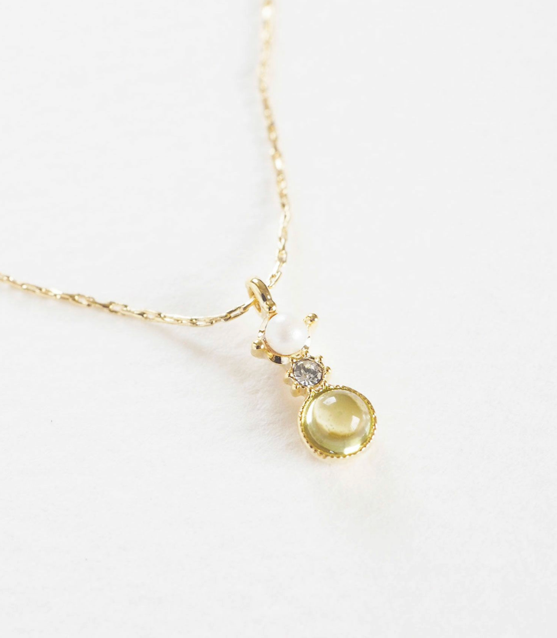 Necklace
[MUK Design ] Gold Tone Dreamy Stone